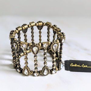 Cookie Lee Genuine Crystal Stretch Bracelet